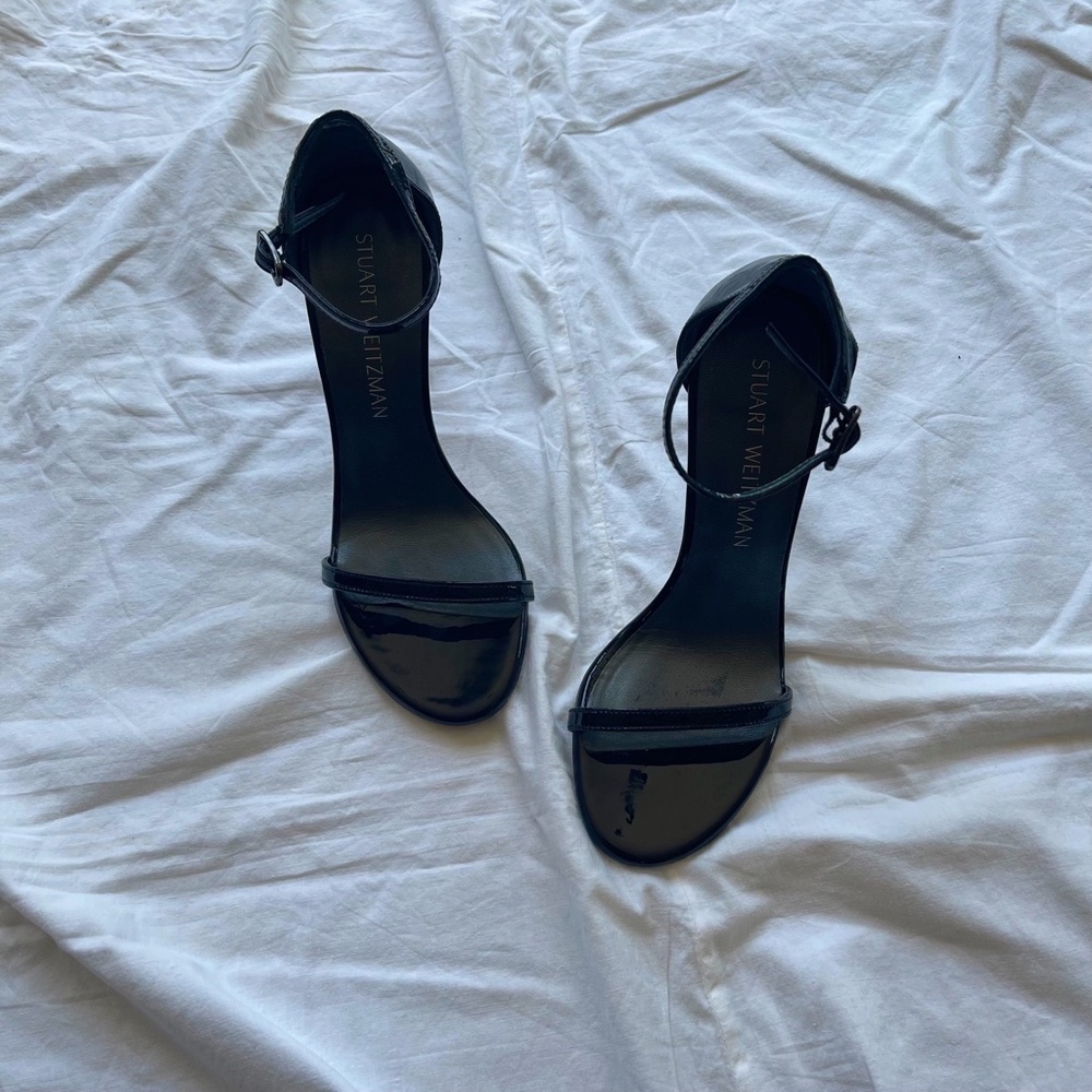NWOT Stuart Weitzman Nudistsong Sandals - Black - Picture 3 of 9
